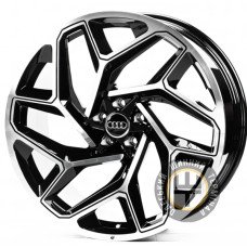 WS FORGED WS-A008C 10x22 5x112 ET26 DIA66.5 Gloss Black Machined Face (Черный глянцевый полированное лицо)