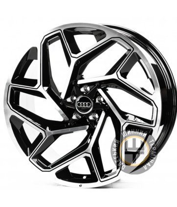 WS FORGED WS-A008C 10x22 5x112 ET26 DIA66.5 Gloss Black Machined Face (Черный глянцевый полированное лицо)