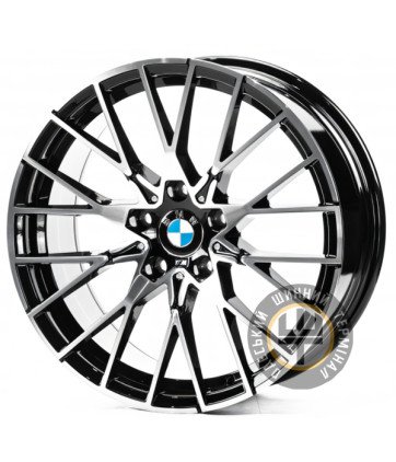 Replica B18293 8x18 5x120 ET34 DIA72.5 Gloss Black Machined Face (Черный глянцевый полированное лицо)