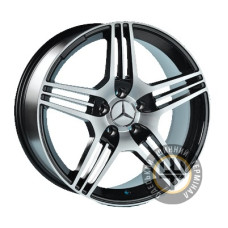 Replica Mercedes JT-1228 9.5x19 5x112 ET32 DIA66.6 Black Matt (Черный матовый)