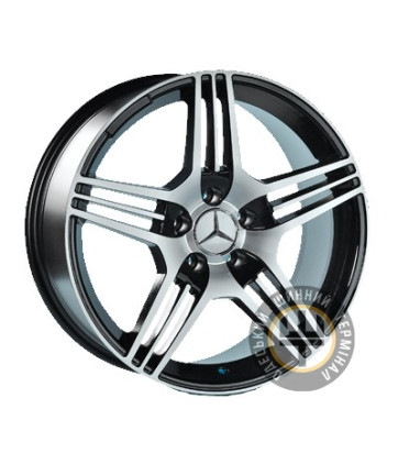 Replica Mercedes JT-1228 9.5x19 5x112 ET32 DIA66.6 Black Matt (Черный матовый)