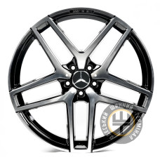 Replica Mercedes (MR001) 10.5x22 5x112 ET50 DIA66.45 Gloss Black (Черный глянец)