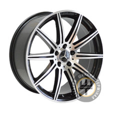 Replica Mercedes (MR857) 9x19 5x112 ET37 DIA66.6 MBF Mist Black Full Polish