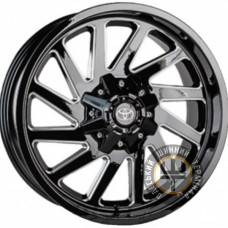 Replica Toyota JT-1627 9x20 6x139.7 ET20 DIA110 Черный с полировкой с дополнительным слоем лака