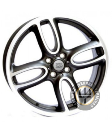 WSP Italy Mini (W1651) Limited Edition 7x17 4x100 ET48 DIA56.1 Black polished (Черный с полированной лицевой частью)