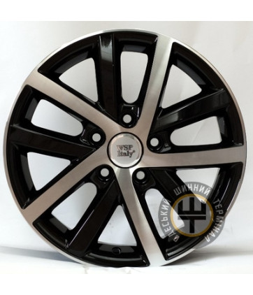 WSP Italy Volkswagen (W460) Rheia 7.5x17 5x112 ET54 DIA57.1 Black polished (Черный с полированной лицевой частью)