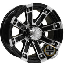 Zorat Wheels 2516 7.5x15 5x139.7 ET-10 DIA110.5 Black polished (Черный с полированной лицевой частью)