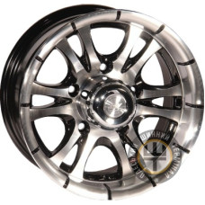 Zorat Wheels 268 7x15 5x139.7 ET0 DIA110.5 Black polished (Черный с полированной лицевой частью)