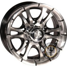 Zorat Wheels 268 7x15 5x139.7 ET0 DIA110.5 Black polished (Черный с полированной лицевой частью)