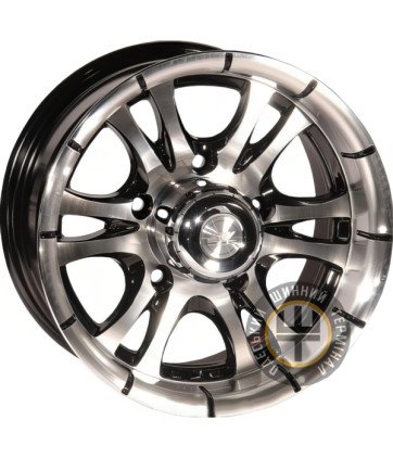 Zorat Wheels 268 7x15 5x139.7 ET0 DIA110.5 Black polished (Черный с полированной лицевой частью)