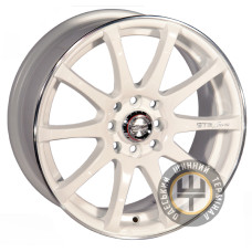 Zorat Wheels 355 5.5x13 4x98 ET25 DIA58.6 White with Polished Lip (Белый с полированным ободом)
