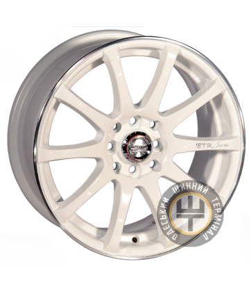 Zorat Wheels 355 6x14 4x98 ET25 DIA58.6 черный матовый с полированным ободом и красной полосой внутри полки