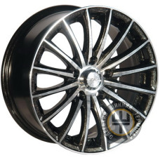 Zorat Wheels 393 5.5x13 4x100 ET35 DIA67.1 Черный с металиком полированное лицо