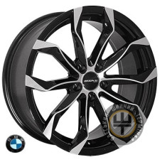 Zorat Wheels 5320 8.5x19 5x120 ET35 DIA74.1 Black polished (Черный с полированной лицевой частью)
