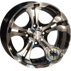 Zorat Wheels 720 6x13 4x98 ET0 DIA58.6 Black polished (Черный с полированной лицевой частью)