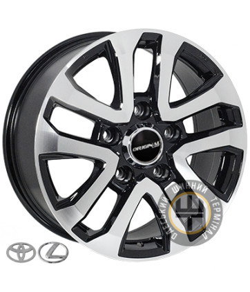 Zorat Wheels BK5118 8x18 5x150 ET45 DIA110.2 Black polished (Черный с полированной лицевой частью)