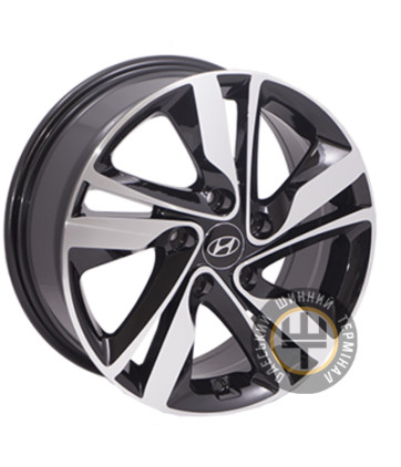 Zorat Wheels BK813 6.5x16 5x114.3 ET46 DIA67.1 Black polished (Черный с полированной лицевой частью)