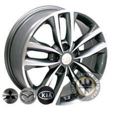 Zorat Wheels BK846 7x17 5x114.3 ET45 DIA67.1 Grey Polished (Темно-серый с полированной лицевой частью)