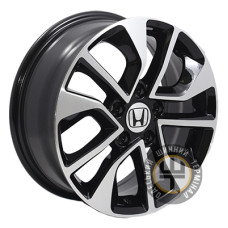 Zorat Wheels BK986 6.5x16 5x114.3 ET45 DIA64.1 Black polished (Черный с полированной лицевой частью)
