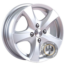 Skad Уран 6x14 5x108 ET37 DIA67.1 Серебристый глянцевый цвет