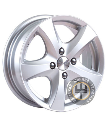 Skad Уран 6x14 5x108 ET37 DIA67.1 Серебристый глянцевый цвет