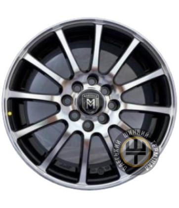 Marcello SFT-12 8x18 5x112 ET38 DIA66.6 Черный, полированные спицы