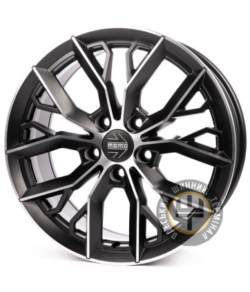 Momo Massimo 7.5x17 5x112 ET40 DIA79.6 Black Matt Polished (Черный матовый полированный)