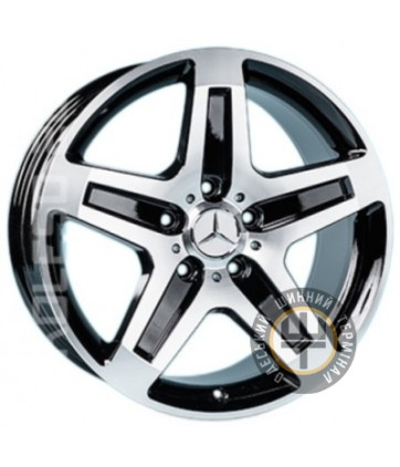 Replica Mercedes A-R775 9.5x19 5x130 ET50 DIA84.1 Black Full