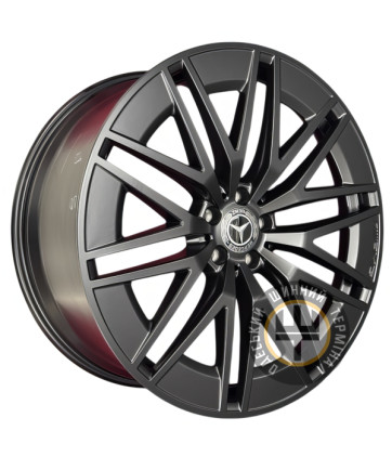 Replica Mercedes (MR006) 10x22 5x112 ET55 DIA66.56 Black Matt (Черный матовый)
