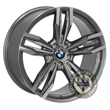 ZF B502 10x21 5x120 ET40 DIA74.1 Gun metal full polish (Темно-серый с полированным ободом)