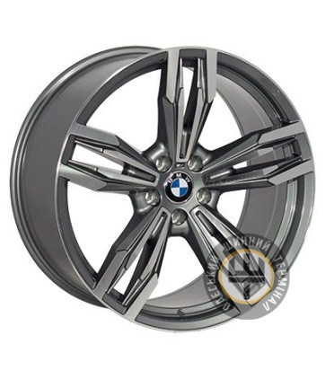 ZF B502 10x21 5x120 ET40 DIA74.1 Gun metal full polish (Темно-серый с полированным ободом)