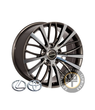 ZF FE139 10x21 5x150 ET45 DIA110.1 Gun metal full polish (Темно-серый с полированным ободом)