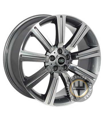 ZF LR903 10x22 5x120 ET45 DIA72.6 Gun metal full polish (Темно-серый с полированным ободом)