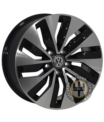 ZF TL0180 7x17 5x112 ET43 DIA57.1 Черный с алмазной механической обработкой лицевой поверхности