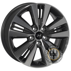 ZF TL0254N 7x17 5x114.3 ET51 DIA67.1 Gun metal full polish (Темно-серый с полированным ободом)