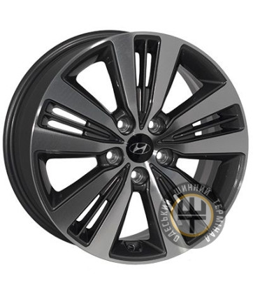 ZF TL0254N 7x17 5x114.3 ET51 DIA67.1 Gun metal full polish (Темно-серый с полированным ободом)