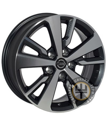 ZF TL0400NW 6.5x16 5x114.3 ET40 DIA66.1 Gun metal full polish (Темно-серый с полированным ободом)