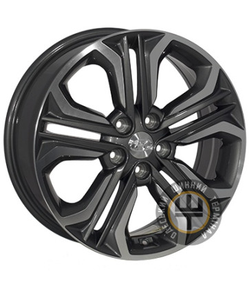 ZF TL0418NW 7x18 5x114.3 ET51 DIA67.1 Gun metal full polish (Темно-серый с полированным ободом)