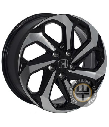 ZF TL7142NW 7.5x17 5x114.3 ET55 DIA64.1 Черный с алмазной механической обработкой лицевой поверхности