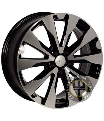 Zorat Wheels 7727 7x18 5x100 ET48 DIA56.1 Black polished (Черный с полированной лицевой частью)