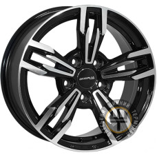 Zorat Wheels 8104 7x16 5x120 ET20 DIA74.1 Black polished (Черный с полированной лицевой частью)