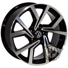 Zorat Wheels BK5125 6.5x15 5x100 ET42 DIA57.1 Black polished (Черный с полированной лицевой частью)