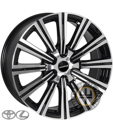 Zorat Wheels BK5166 8.5x20 6x139.7 ET25 DIA106.2 Black polished (Черный с полированной лицевой частью)