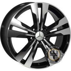 Zorat Wheels BK754 8x17 5x112 ET35 DIA66.6 Black polished (Черный с полированной лицевой частью)