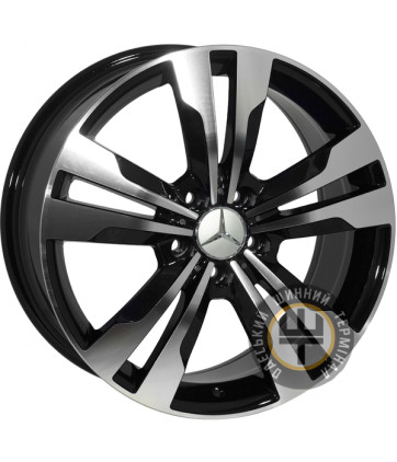 Zorat Wheels BK754 8x17 5x112 ET35 DIA66.6 Black polished (Черный с полированной лицевой частью)