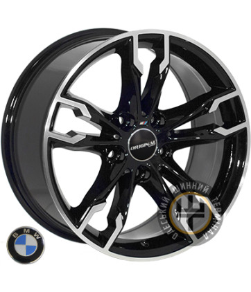 Zorat Wheels BK5255 8x17 5x120 ET34 DIA74.1 Black polished (Черный с полированной лицевой частью)