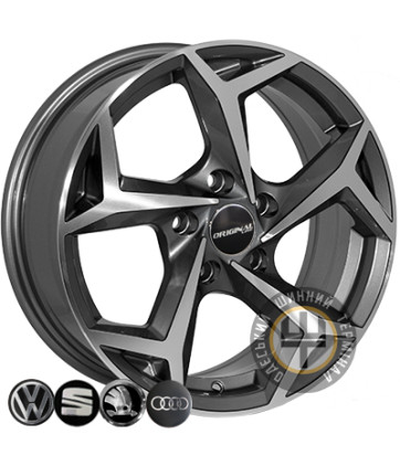 Zorat Wheels BK5340 6x15 5x108 ET37 DIA65.1 Black polished (Черный с полированной лицевой частью)