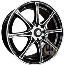 Sportmax Racing SR-360 7x17 8x100 ET42 DIA67.1 Black polished (Черный с полированной лицевой частью)