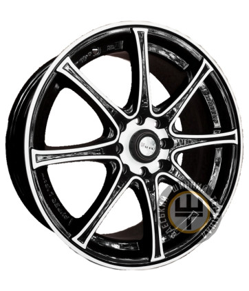 Sportmax Racing SR-360 7x17 8x100 ET42 DIA67.1 Black polished (Черный с полированной лицевой частью)