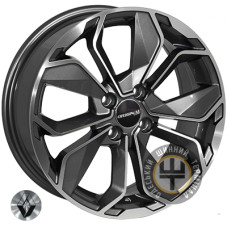 Zorat Wheels BK5296 5.5x14 4x100 ET40 DIA67.1 Black polished (Черный с полированной лицевой частью)